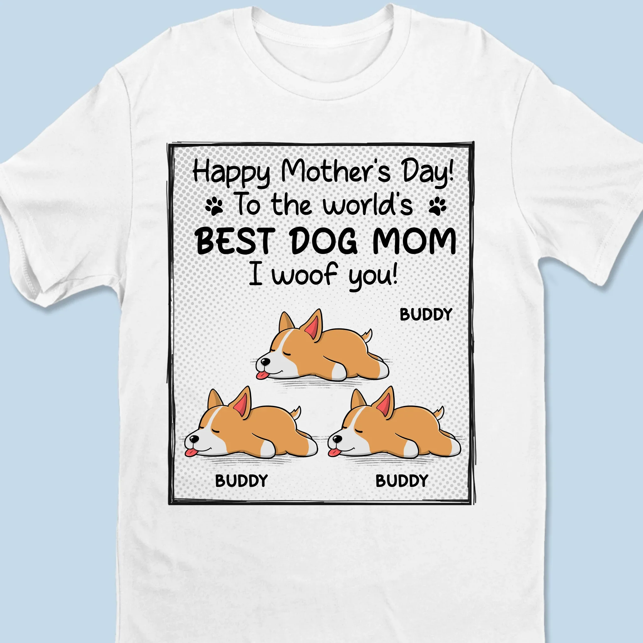 To The World's Best Dog Mom - Dog Personalized Custom Unisex T-shirt, Hoodie, Sweatshirt - Mother's Day, Father's Day, Gift For Pet Owners, Pet Lovers - Image 2