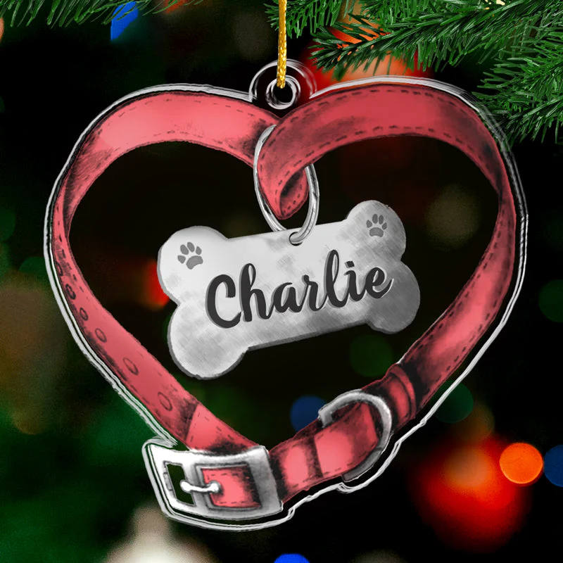Together Forever Never Apart - Memorial Personalized Custom Ornament - Acrylic Custom Shaped - Christmas Gift, Sympathy Gift For Pet Owners, Pet Lovers - Image 2