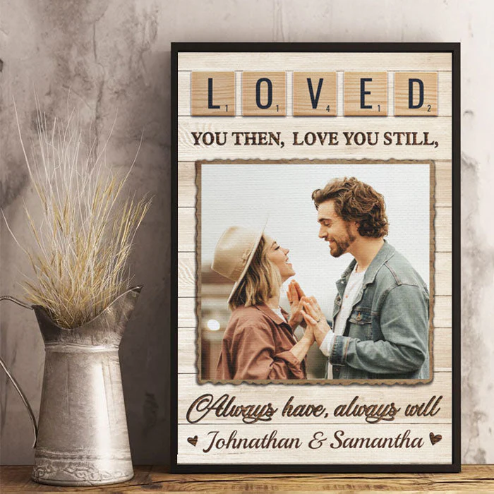 Together Is Our Favorite Place To Be - Upload Image, Gift For Couples - Personalized Vertical Poster - Image 2
