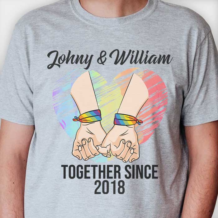 Together Since - Personalized Unisex T-shirt - Gift For Couples - Image 3
