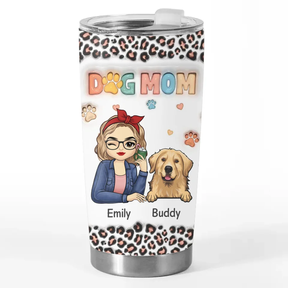 Together, We Celebrate The Magic Of The Season - Dog & Cat Personalized Custom 3D Inflated Effect Printed Tumbler - Christmas Gift For Pet Owners, Pet Lovers - Image 3