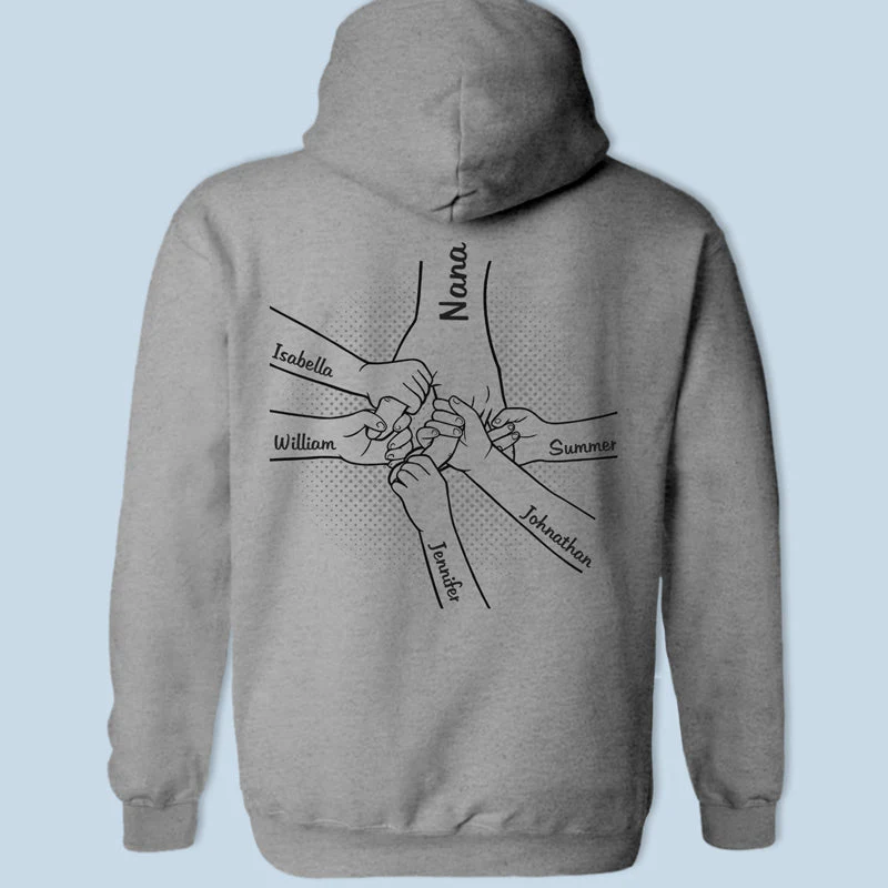 Together, We're Stronger - Family Personalized Custom Unisex Back Printed T-shirt, Hoodie, Sweatshirt - Birthday Gift For Mom, Grandma - Image 4