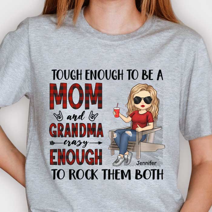 Tough Enough To Be A Mom - Gift For Mom, Grandma - Personalized Unisex T-shirt, Hoodie