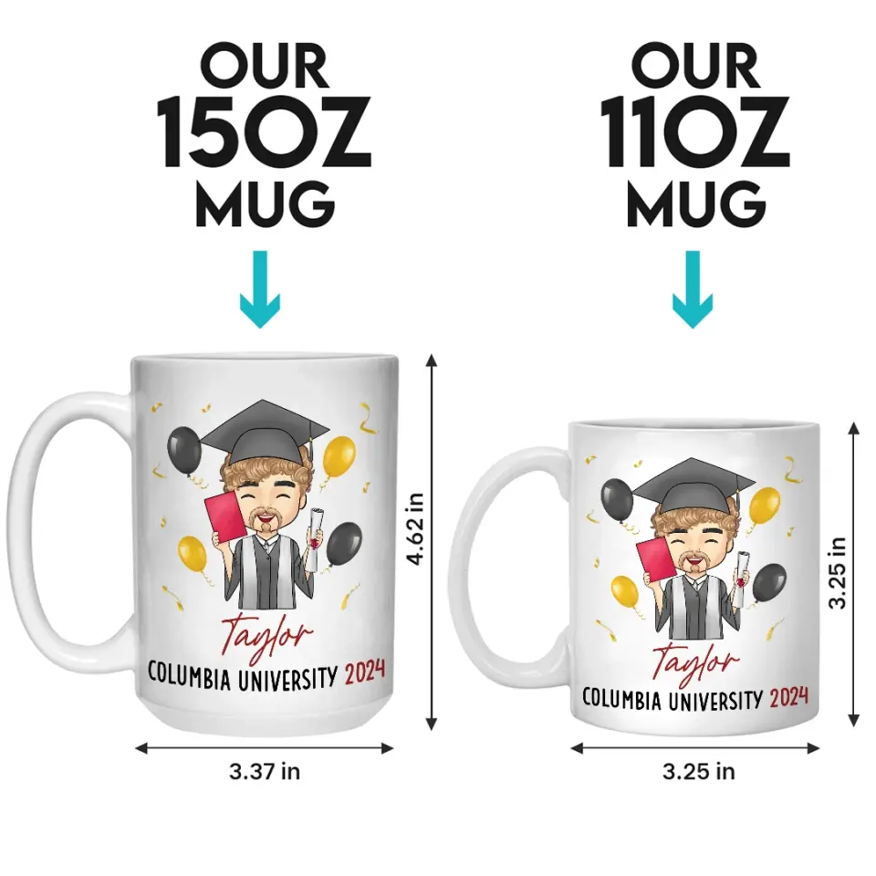 Trust Me, I Have A Master's Degree - Family Personalized Custom Mug - Graduation Gift For Family Members, Siblings, Brothers, Sisters - Image 5