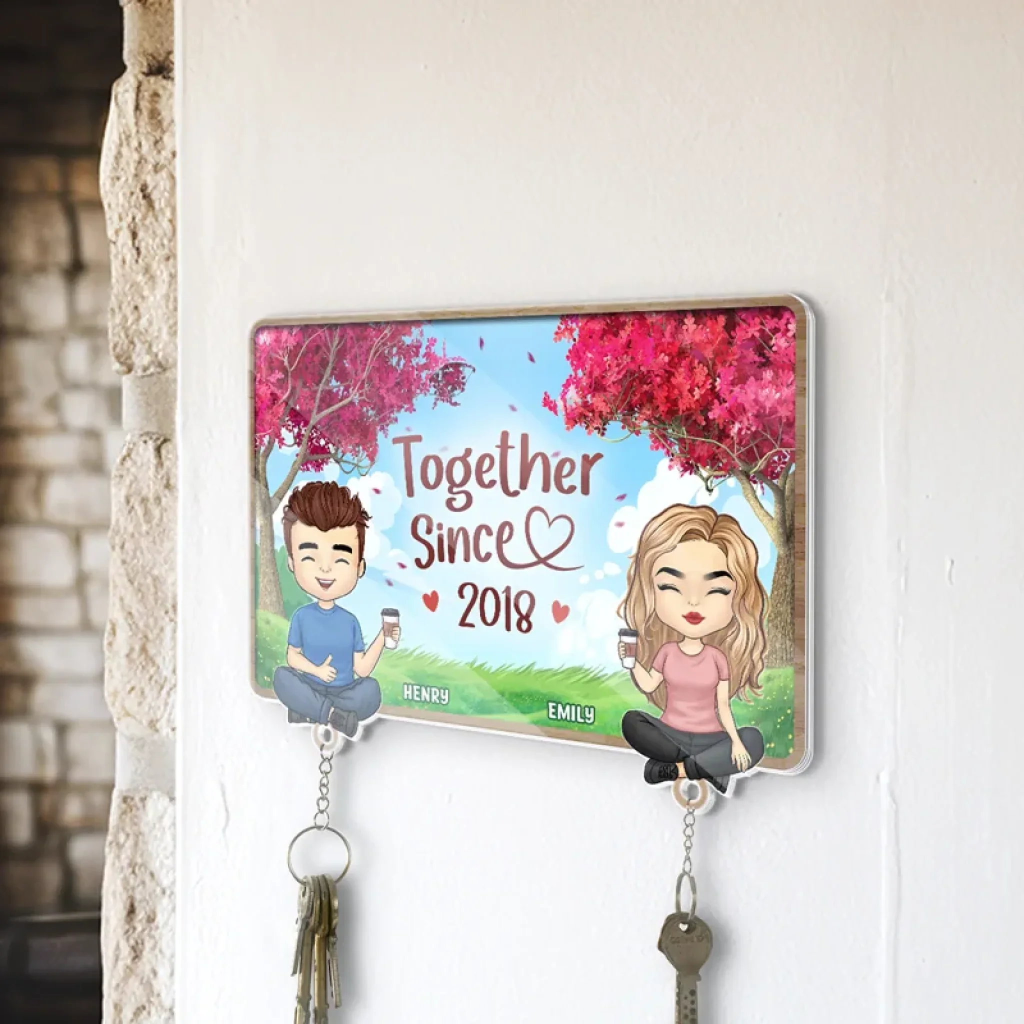 Two Weirdos, One Perfect Puzzle - Couple Personalized Custom Acrylic Puzzle Key Holder - House Warming Gift For For Husband Wife, Anniversary - Image 5