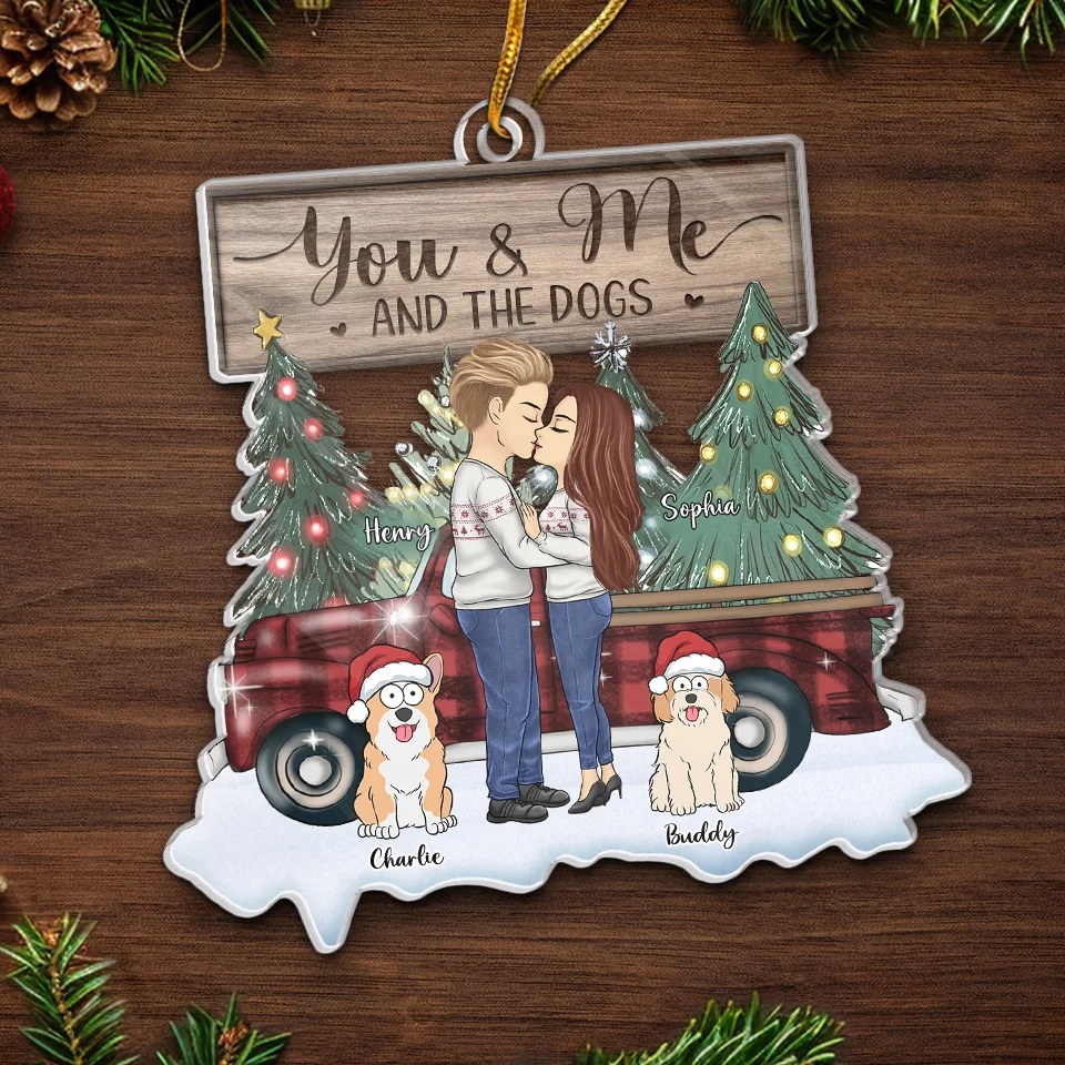 Warm Wishes To You And Your Beloved Furry Family - Couple Personalized Custom Ornament - Acrylic Custom Shaped - Christmas Gift For Husband Wife, Anniversary, Pet Owners, Pet Lovers - Image 5