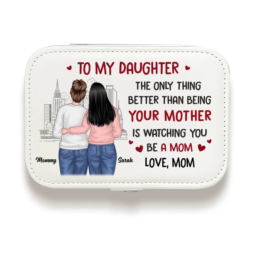 Watching You Become A Mom Is My Greatest Joy - Family Personalized Custom Jewelry Case - Gift For Mom, Grandma - Image 2
