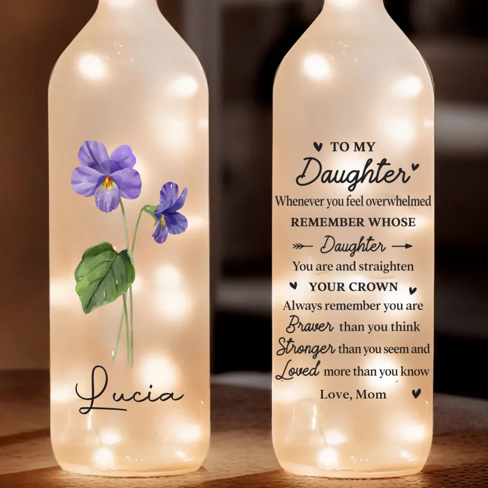 Watching You Grow Fills My Heart With Pride - Family Personalized Custom Bottle Lamp - Gift For Son, Daughter, Grandson, Granddaughter - Image 2