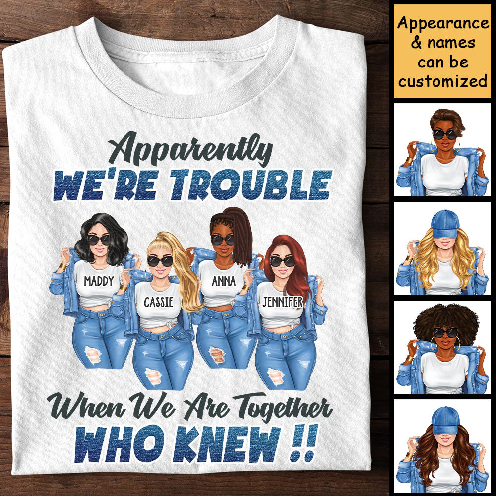 We Are Together - Personalized Unisex T-shirt - Gift For Bestie - Image 3