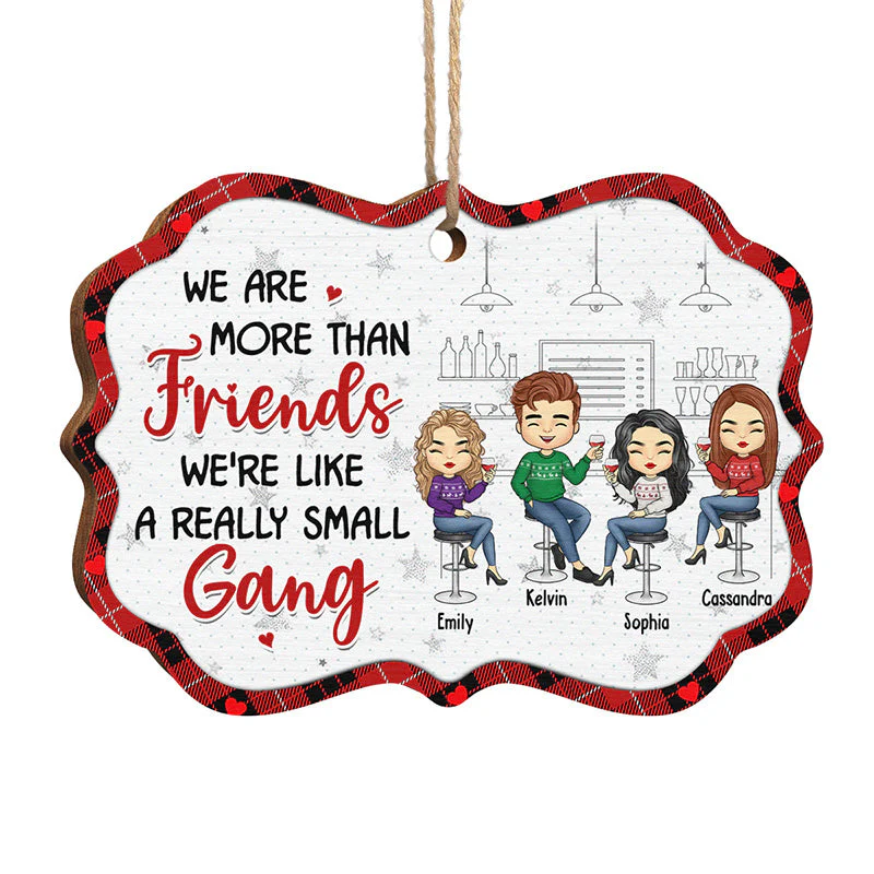 We Go Together - Bestie Personalized Custom Ornament - Wood Benelux Shaped - Christmas Gift For Best Friends, BFF, Sisters - Image 2