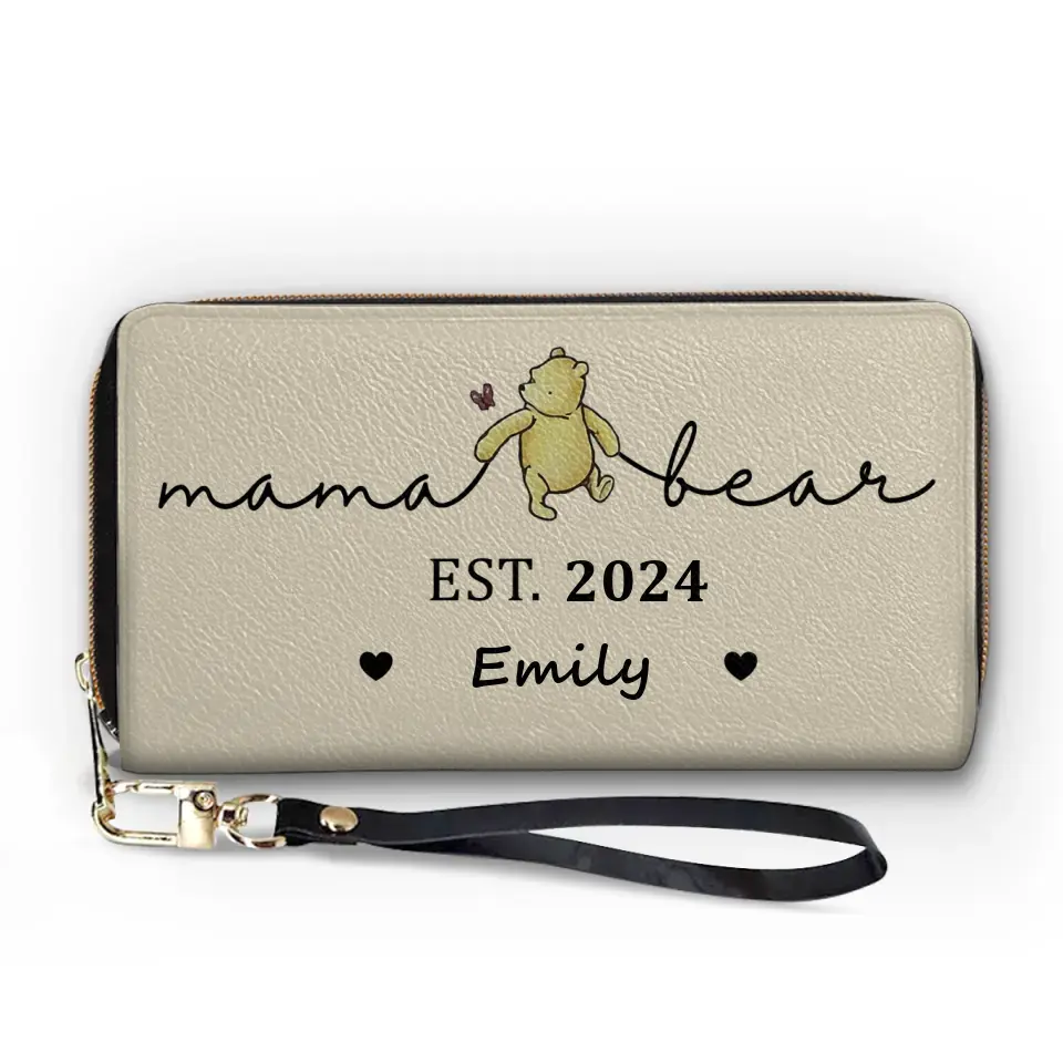 We Have The Best Nana Ever - Family Personalized Custom Leather Long Wallet - Mother's Day, Gift For Mom, Grandma - Image 2