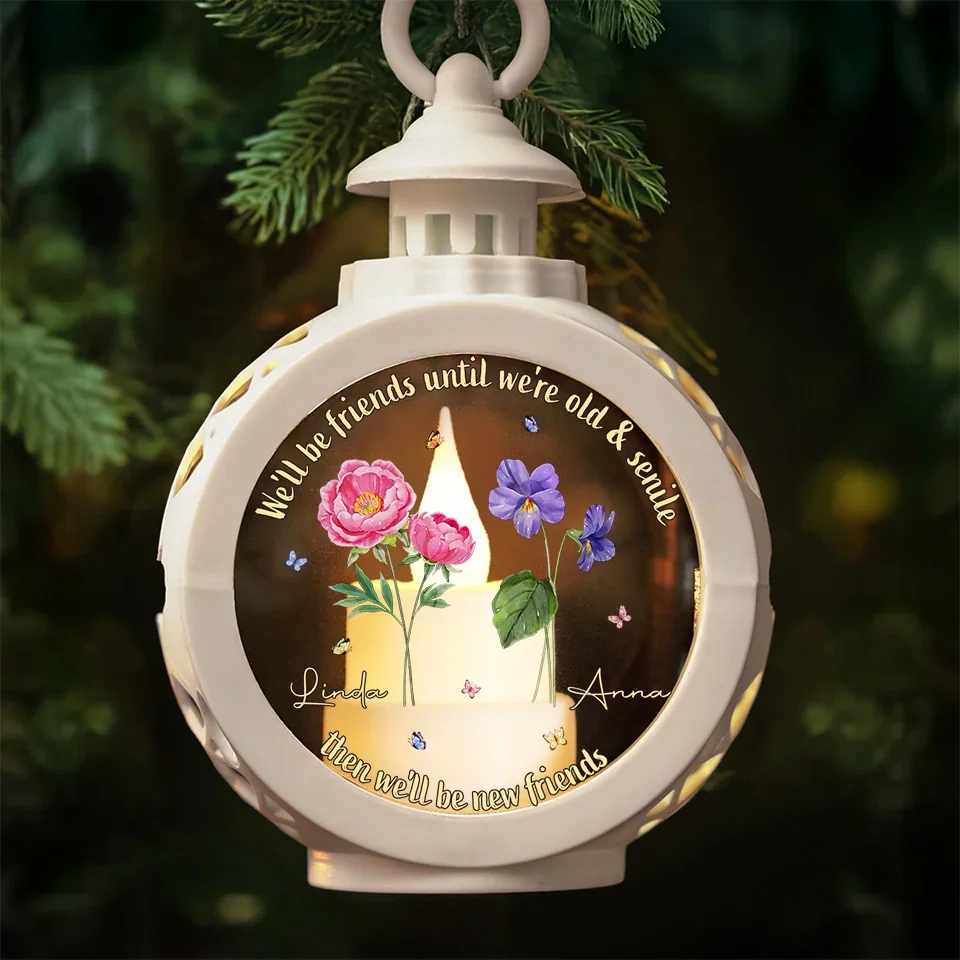 We Live Young And Grow Old Together - Bestie Candlelight Lantern Ornament - Christmas Gift For Best Friends, BFF, Sisters - Image 5