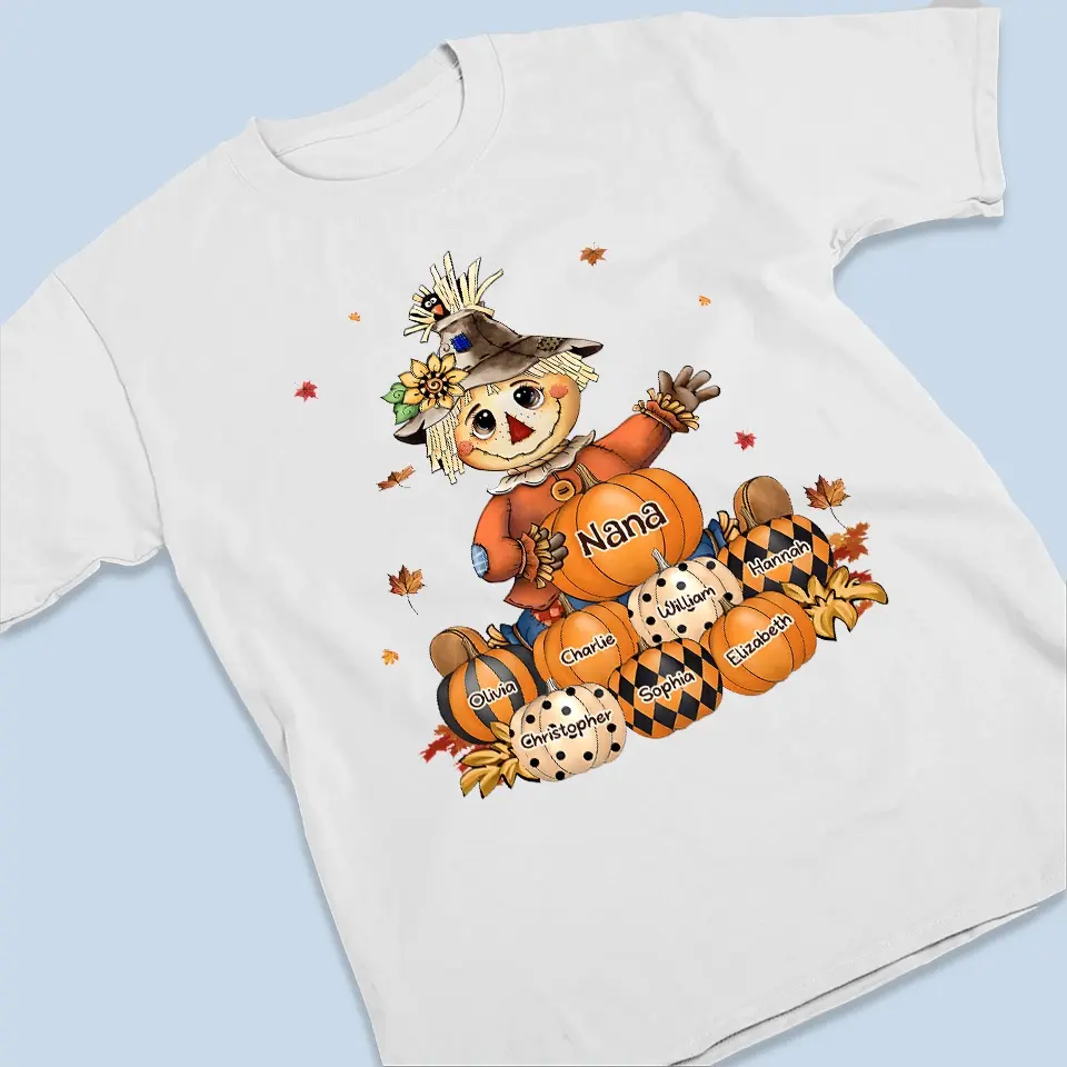 We Turn Pumpkins Into Magical Memories - Family Personalized Custom Unisex T-shirt, Hoodie, Sweatshirt - Halloween Gift For Mom, Grandma - Image 3