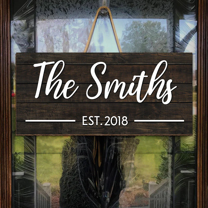 Welcome To Our Home - Family Personalized Custom Rectangle Shaped Home Decor Wood Sign - House Warming Gift For Family Members - Image 3