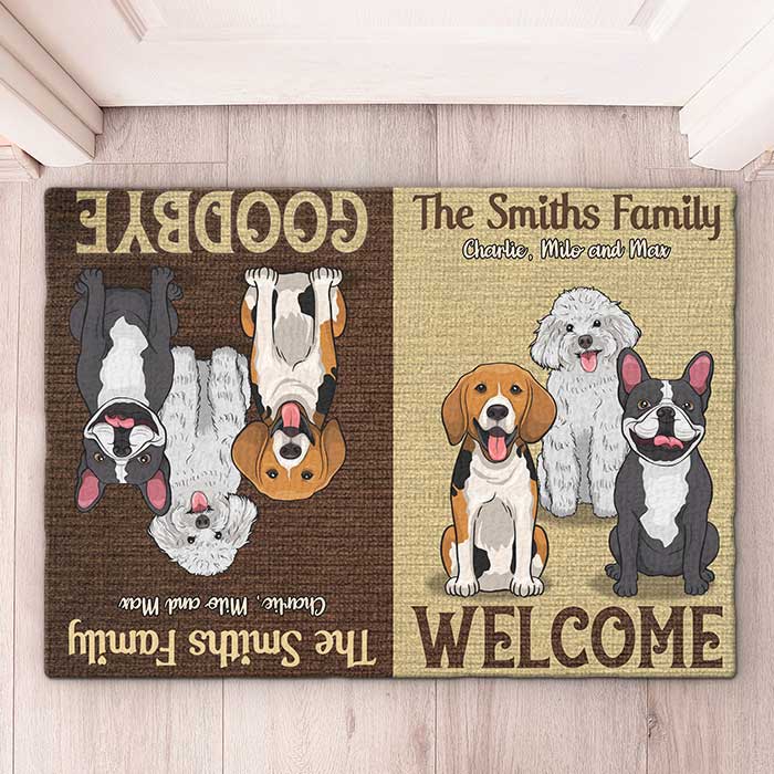 Welcome To Our House - Personalized Decorative Mat - Upload Image, Gift For Pet Lovers, Pet Owners, Pet Gift - Image 3