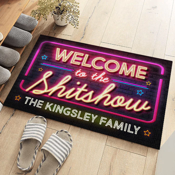 Welcome To The Shitshow - Personalized Decorative Mat - Image 2
