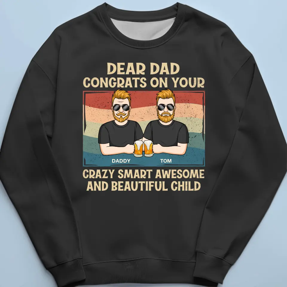 We're So Lucky To Have You In Our Life - Family Personalized Custom Unisex T-shirt, Hoodie, Sweatshirt - Father's Day, Gift For Dad, Grandpa - Image 6