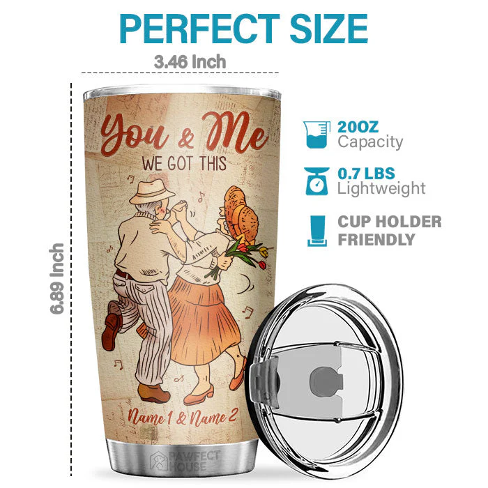 When We Get To The End Of Our Lives Together - Personalized Tumbler - Gift For Couple, Husband Wife, Anniversary, Engagement, Wedding, Marriage Gift - Image 2