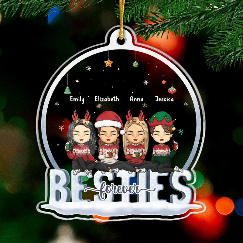 Where Life Begins And Love Never Ends - Family Personalized Custom Ornament - Acrylic Custom Shaped - Christmas Gift For Family Members - Image 2