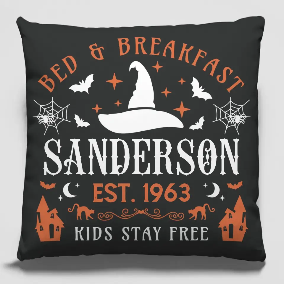 Where Spooky Delights And Sweet Dreams Collide - Family Personalized Custom Pillow - Halloween Gift For Family Members - Image 2