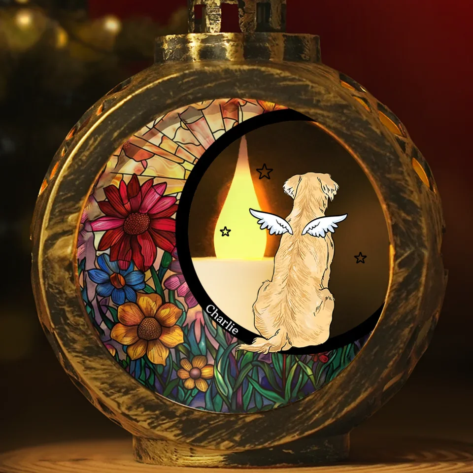 Will Celebrate Christmas With You No Matter What - Memorial Personalized Custom Candlelight Lantern Ornament - Christmas Gift, Sympathy Gift For Pet Owners, Pet Lovers - Image 2