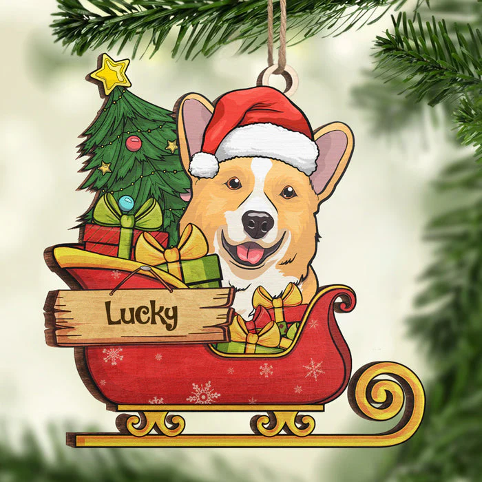 Wish You A Furry Christmas - Dog & Cat Personalized Custom Ornament - Wood Unique Shaped - Christmas Gift For Pet Owners, Pet Lovers - Image 2