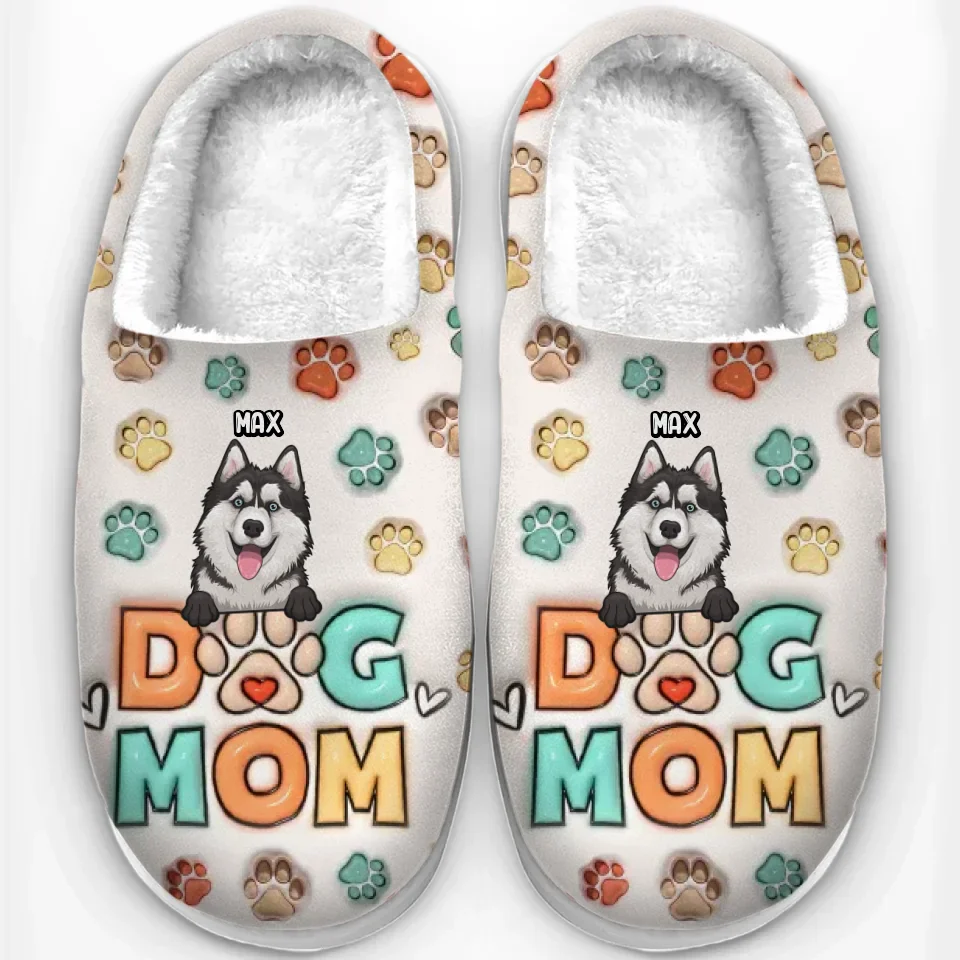 Wishing You A Furry Little Christmas - Dog & Cat Personalized Custom Fluffy Slippers - Christmas Gift For Pet Owners, Pet Lovers - Image 7