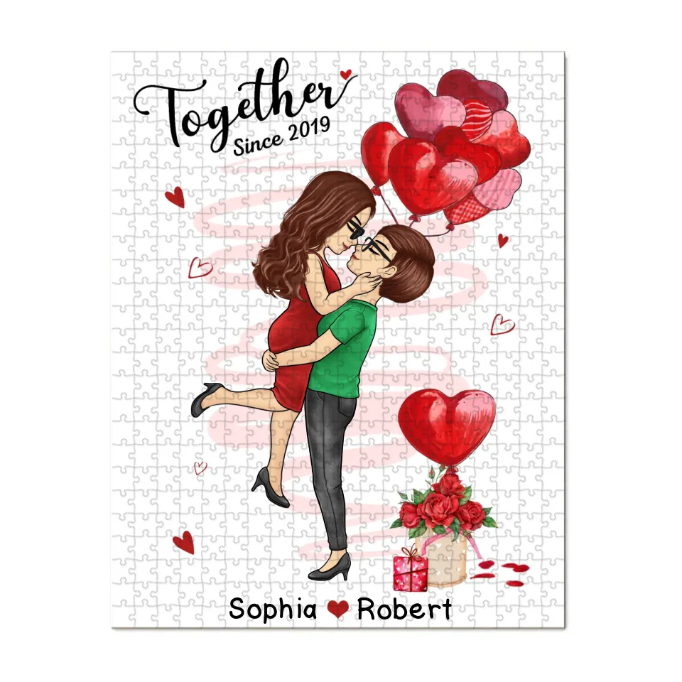 You And Me, Forever And Always - Couple Personalized Custom Jigsaw Puzzle - Gift For Husband Wife, Anniversary, LGBTQ+ - Image 3