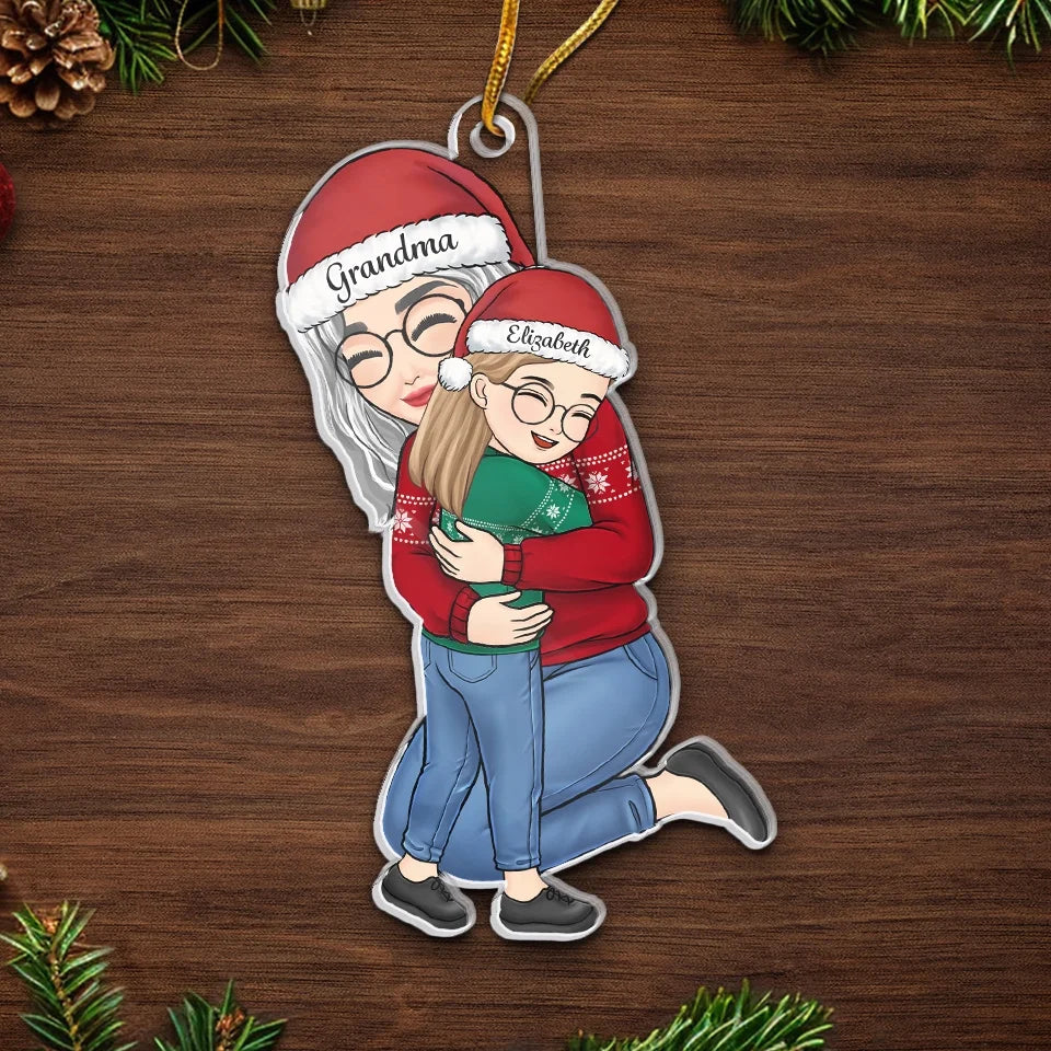 You Are In My Heart Forever, Grandma - Family Personalized Custom Ornament - Acrylic Custom Shaped - Christmas Gift For Grandma - Image 5