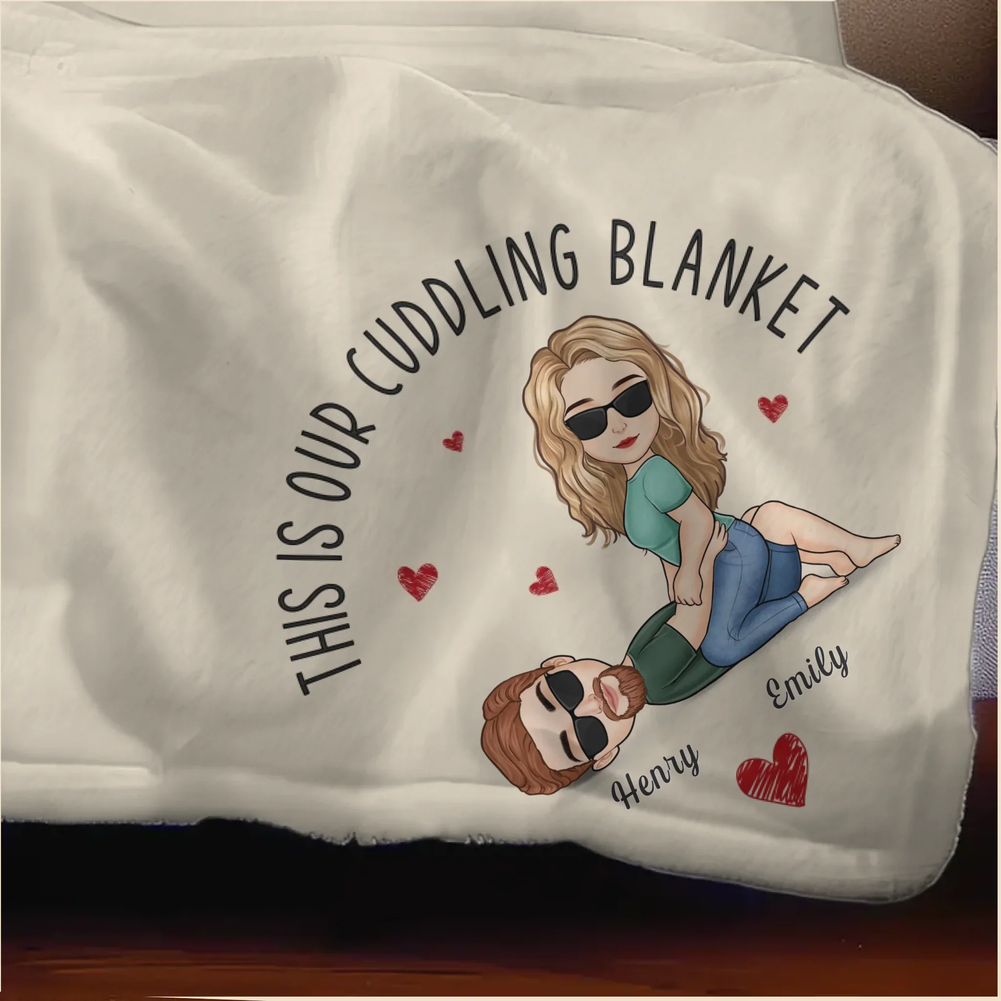 You Are My Favorite Thing To Do - Couple Personalized Custom Blanket - Gift For Husband Wife, Anniversary - Image 2