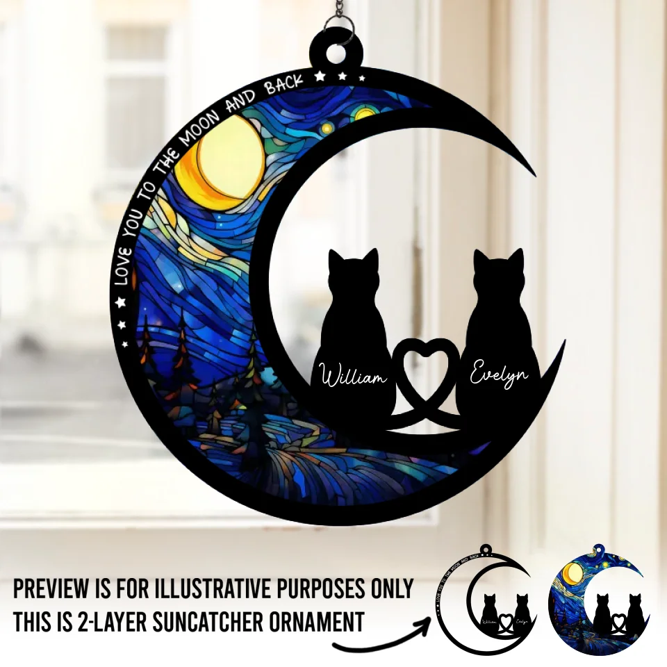 You Are My Happily Ever After - Couple Personalized Window Hanging Suncatcher - Gift For Husband Wife, Anniversary - Image 2