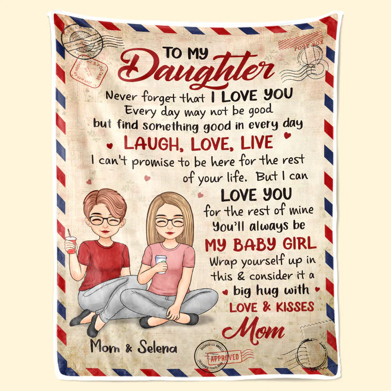 You Are My Heart And My Soul - Family Personalized Custom Blanket - Birthday Gift From Mom, Grandma - Image 3