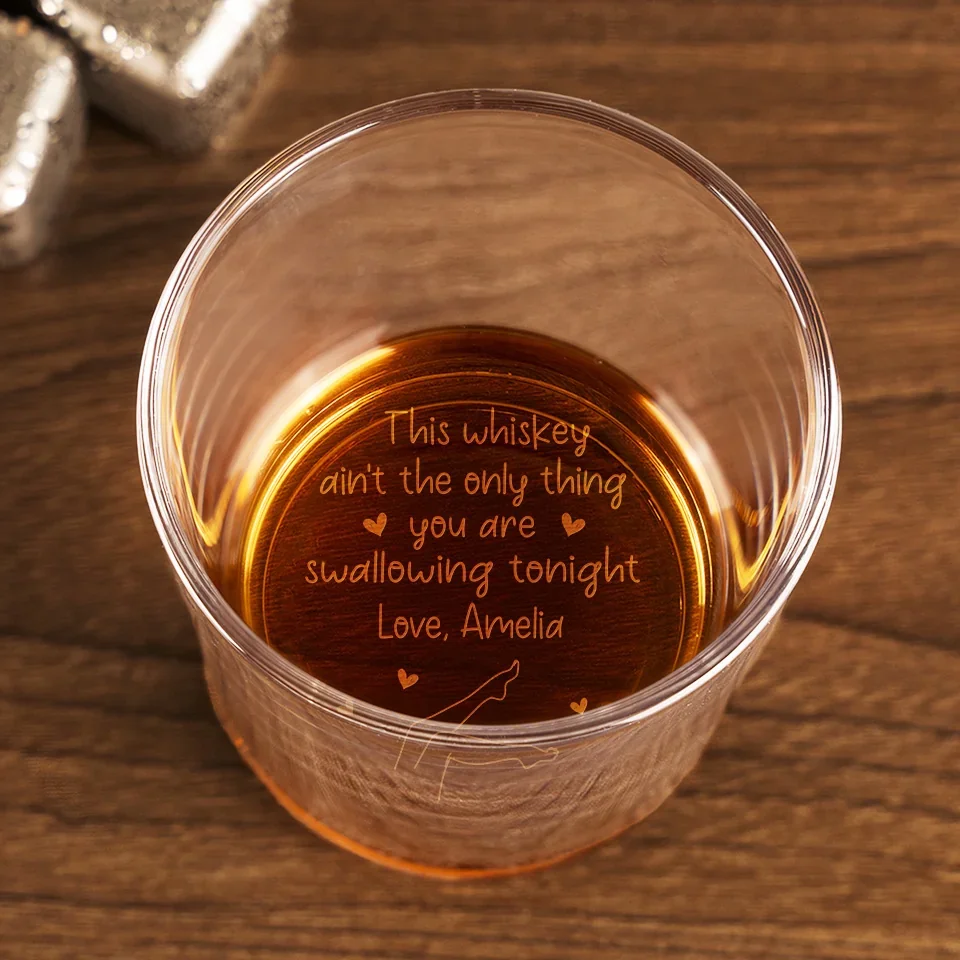 You Are My Sunshine On A Cloudy Day - Couple Personalized Custom Whiskey Glass - Gift For Husband Wife, Anniversary - Image 3