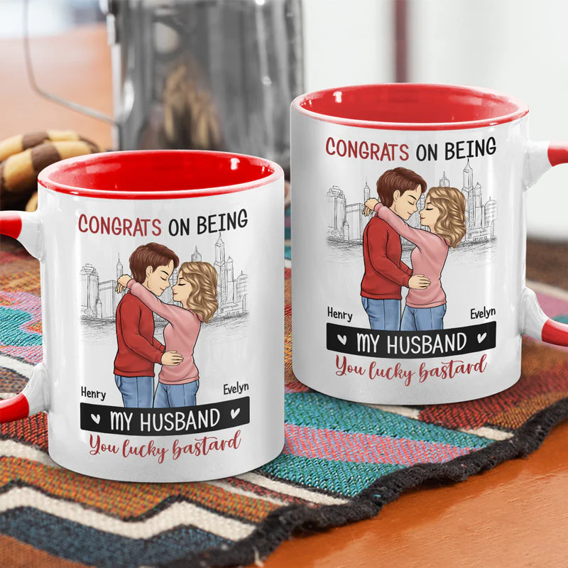 You Are The Best Husband - Couple Personalized Custom Accent Mug - Christmas Gift For Husband Wife, Anniversary - Image 2