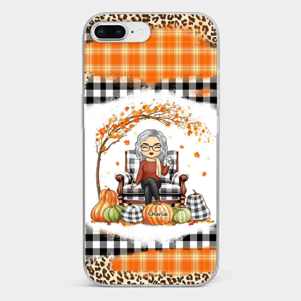 You Are The Epitome Of Awesome - Family Personalized Custom Clear Phone Case - Autumn Fall Gift For Grandma - Image 3