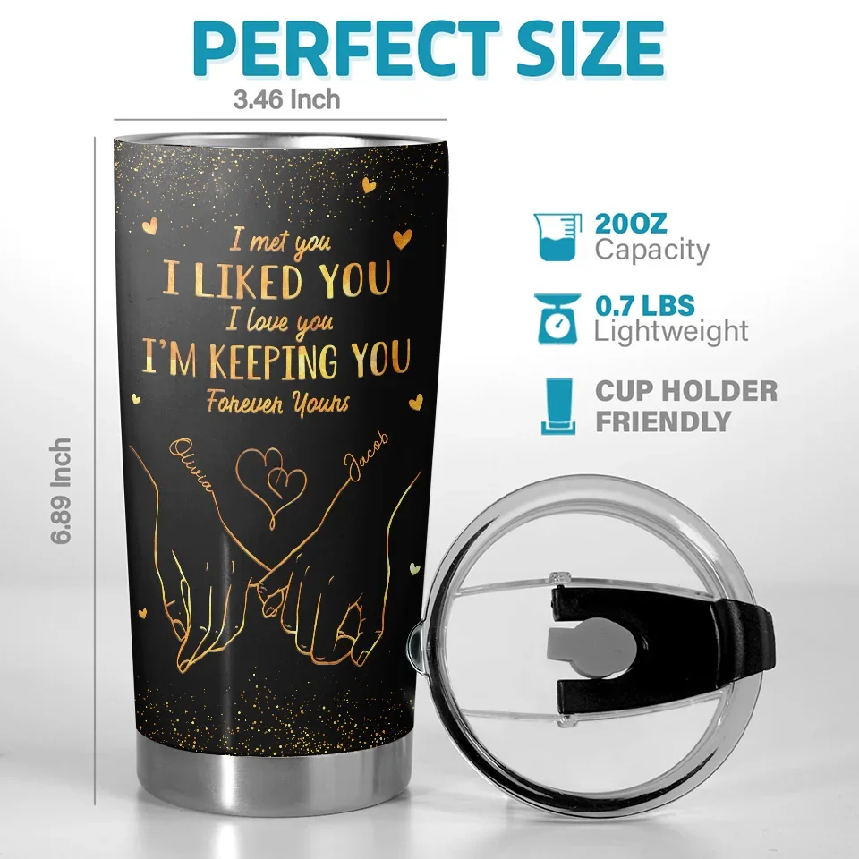 You Are The Love Of My Life - Couple Personalized Custom Tumbler - Gift For Husband Wife, Anniversary, LGBTQ+ - Image 3