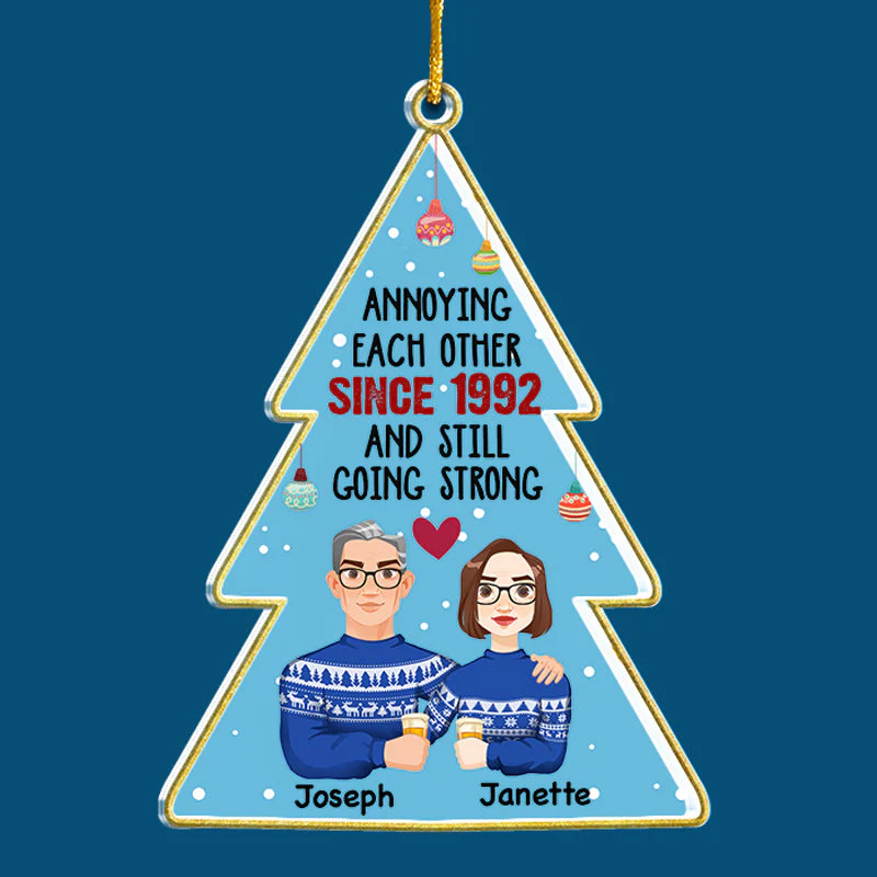 You Are The Only One - Couple Personalized Custom Ornament - Acrylic Christmas Tree Shaped - Christmas Gift For Husband Wife, Anniversary - Image 3