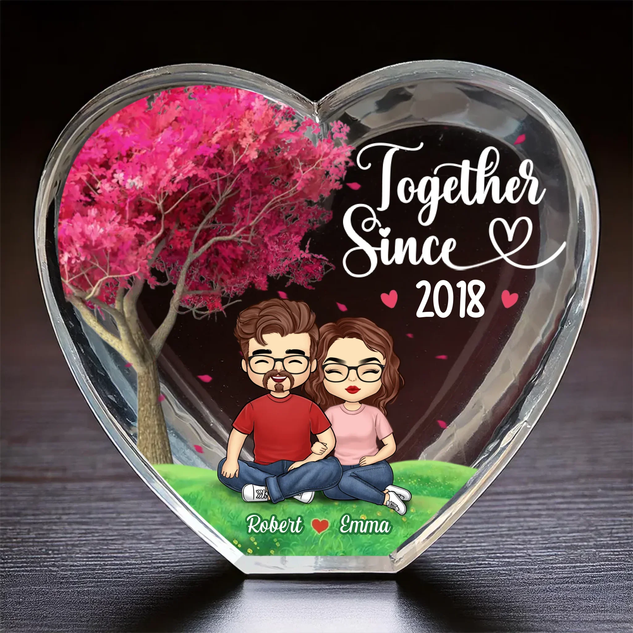 You Are The Only One I Want To Annoy For The Rest Of My Life - Couple Personalized Custom 3D Crystal Heart Shaped - Gift For Husband Wife, Anniversary - Image 2