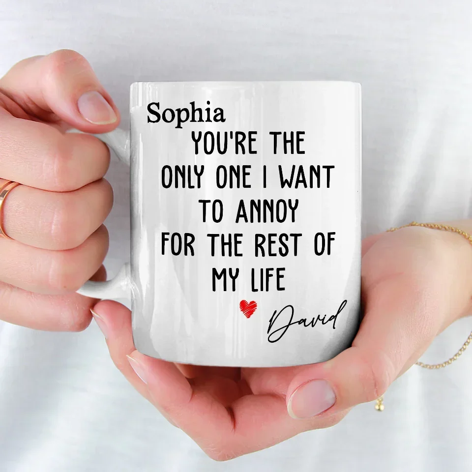 You Are The Reason I Believe In Love - Couple Personalized Custom Mug - Gift For Husband Wife, Anniversary - Image 3