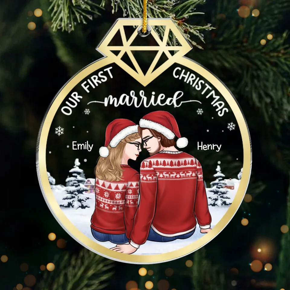 You Are The Reason I Believe In Love - Couple Personalized Custom Ornament - Acrylic Custom Shaped - Christmas Gift For Husband Wife, Anniversary, First Christmas - Image 2