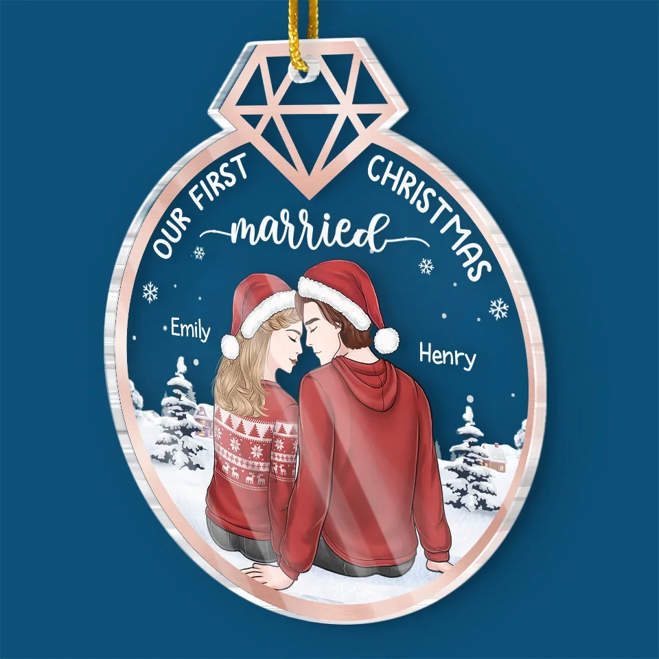 You Are The Reason I Believe In Love - Couple Personalized Custom Ornament - Acrylic Custom Shaped - Christmas Gift For Husband Wife, Anniversary, First Christmas - Image 3