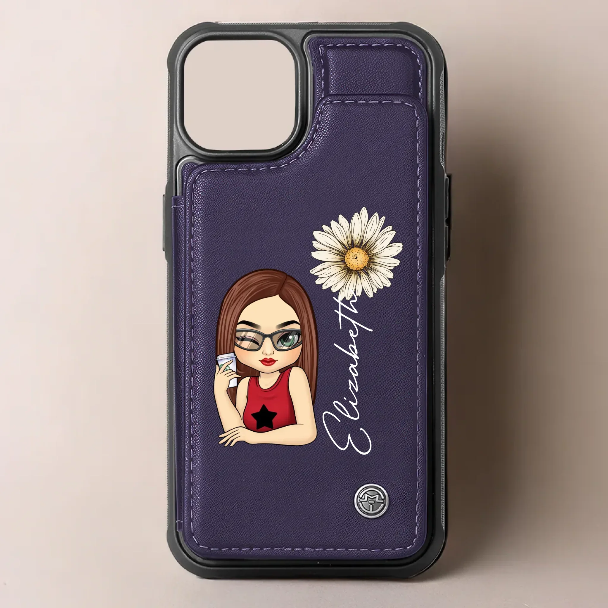 You Deserve Your Own Kindness - Family Personalized Custom Leather Flip Wallet Phone Case - Gift For Yourself, Best Friends, Siblings, Family Members - Image 4