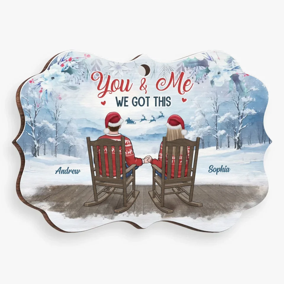 You Make Every Day Feel Like Christmas - Couple Personalized Custom Ornament - Wood, Acrylic Benelux Shaped - Christmas Gift For Husband Wife, Anniversary - Image 7