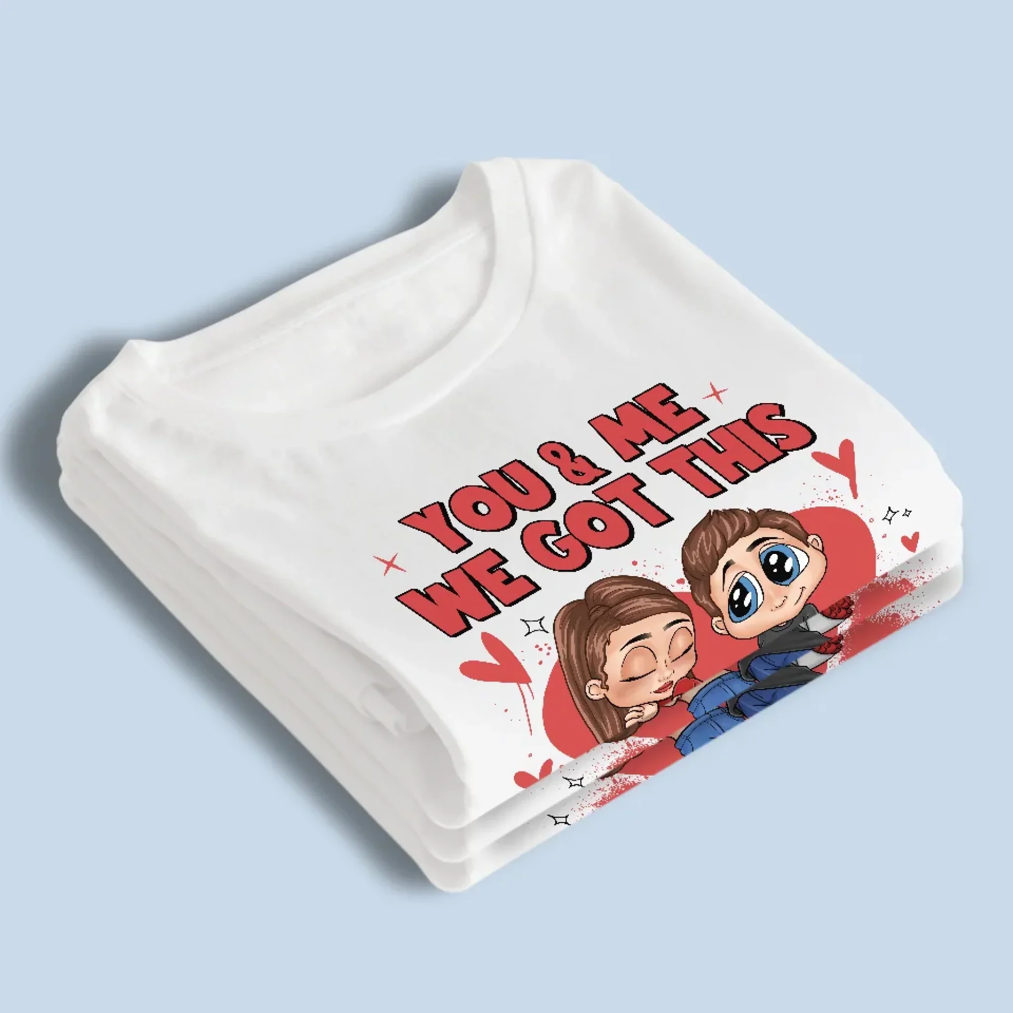 You & Me, There’s No Better Place To Be - Couple Personalized Custom Unisex T-shirt, Premium T-shirt, Hoodie - Gift For Husband Wife, Anniversary - Image 4