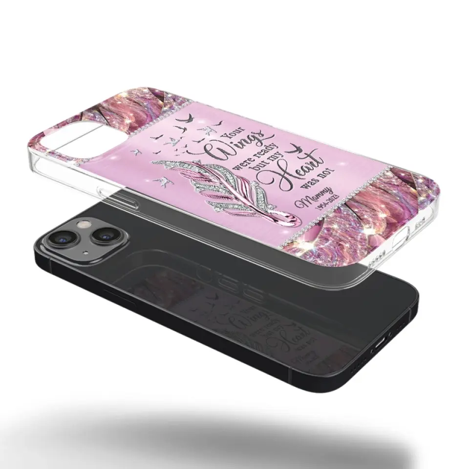 You'll Always Be In My Heart - Memorial Personalized Custom Clear Phone Case - Sympathy Gift For Family Members - Image 27