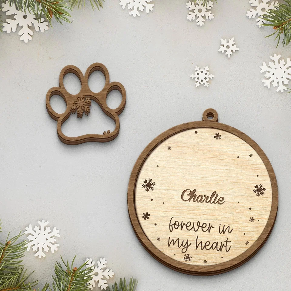 You’ll Always Be My Beloved Companion - Memorial Personalized Custom Shaped 2 Layered Wood Christmas Ornament - Christmas Gift, Sympathy Gift For Pet Owners, Pet Lovers - Image 3