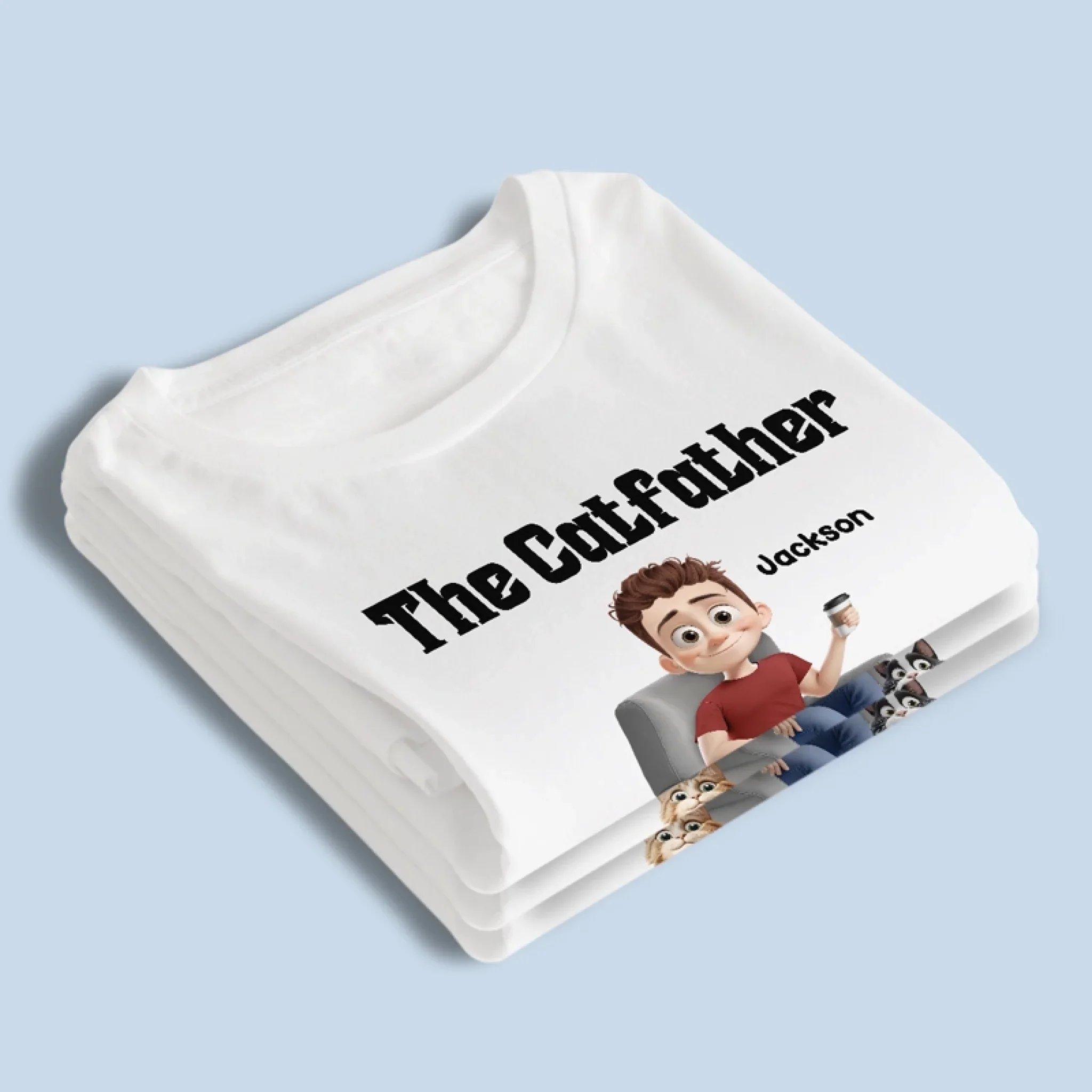 Your Daily Poop Fairy Strikes Again - Dog & Cat Personalized Custom Unisex T-shirt, Premium T-shirt, Hoodie - Father's Day, Gift For Dad, Pet Owners, Pet Lovers - Image 4
