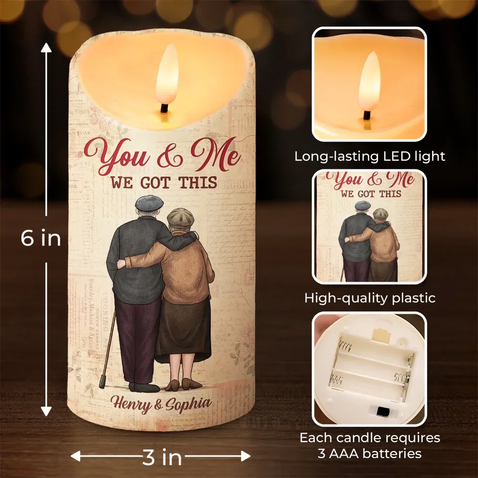 Your Love Is My Greatest Treasure - Couple Personalized Custom LED Candle - Christmas Gift For Husband Wife, Anniversary - Image 4