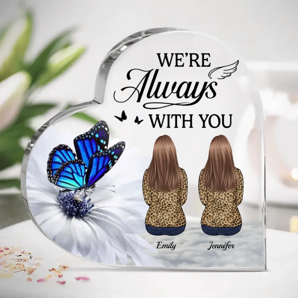 Your Love Leaves A Lasting Legacy - Memorial Personalized Custom Heart Shaped Acrylic Plaque - Sympathy Gift For Family Members - Image 2