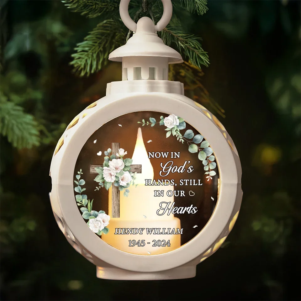 Your Love Will Light Our Way - Memorial Personalized Custom Candlelight Lantern Ornament - Sympathy Gift, Christmas Gift For Family Members - Image 5